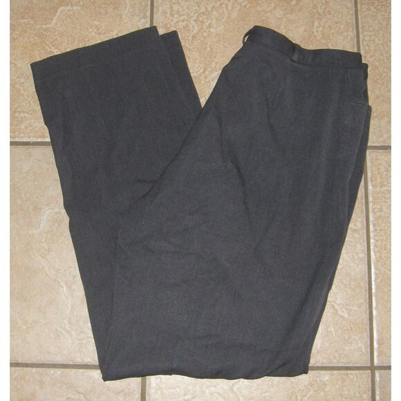 Dark Gray Sz 12 Casual or Dress Stretchy Flat Front Pants Pockets CASUAL CORNER - Picture 3 of 3
